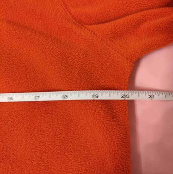 ACTRA Women's Orange 1/4-Zip Fleece Sweatshirt, sz Small - Picture 6 of 8